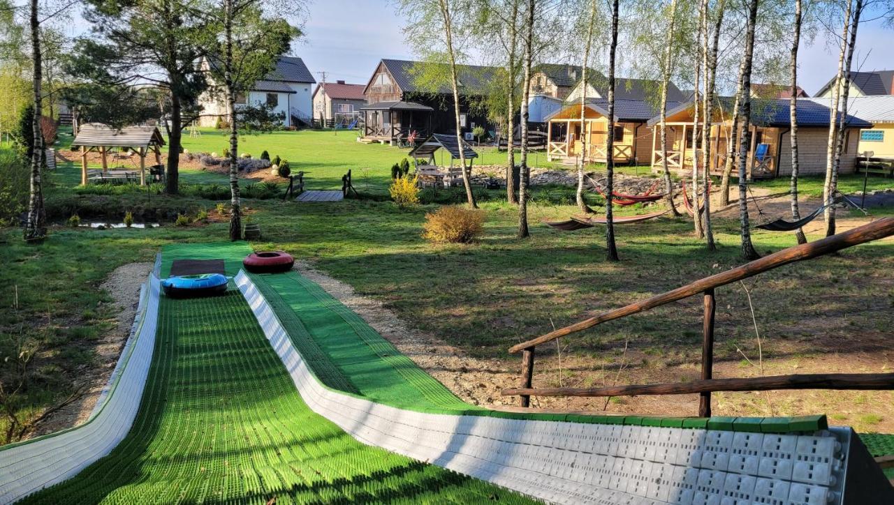 Vip Village Las Woda Rower - Podgrzewany Basen, Balia, Sauna Miedzierza Kültér fotó