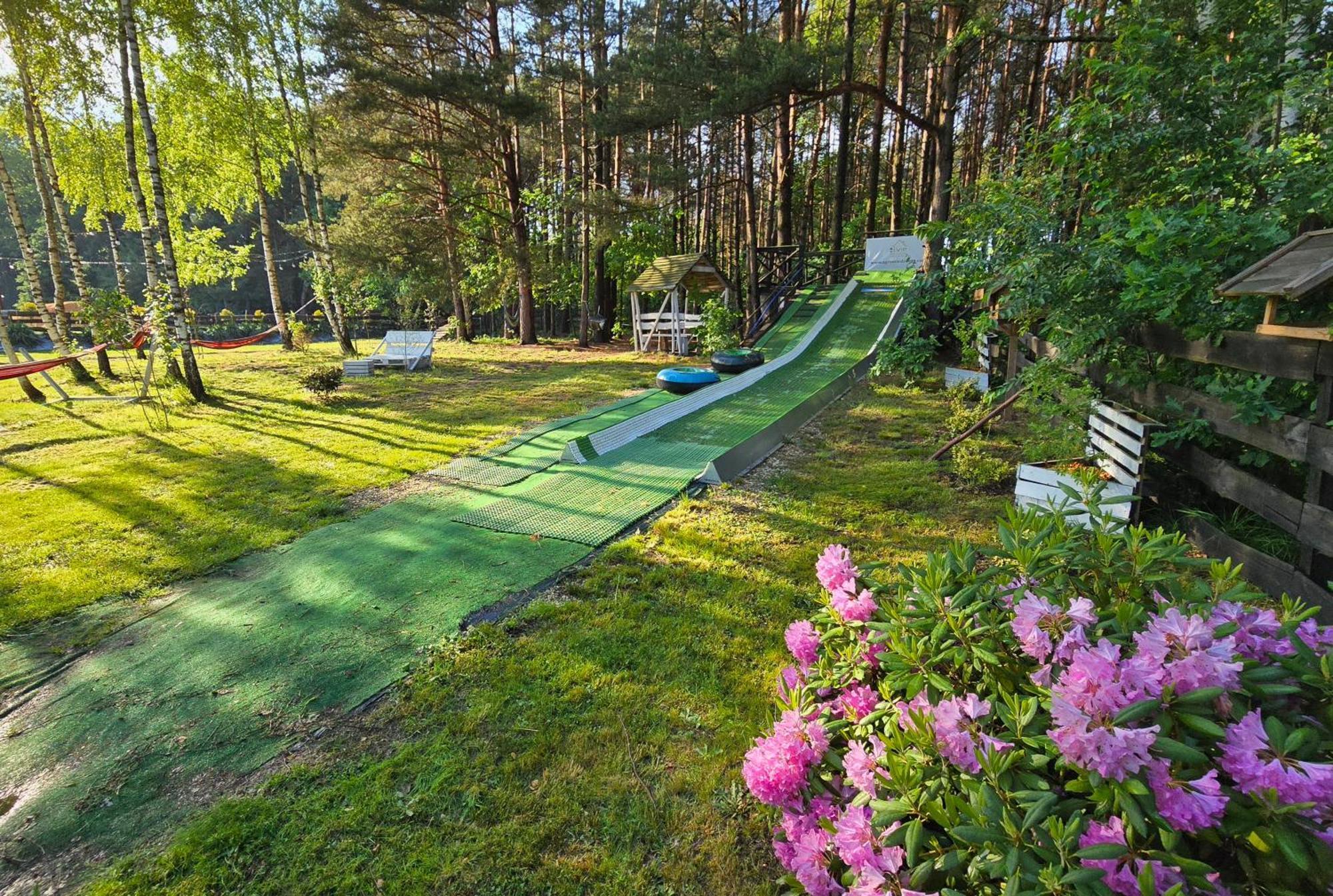 Vip Village Las Woda Rower - Podgrzewany Basen, Balia, Sauna Miedzierza Kültér fotó