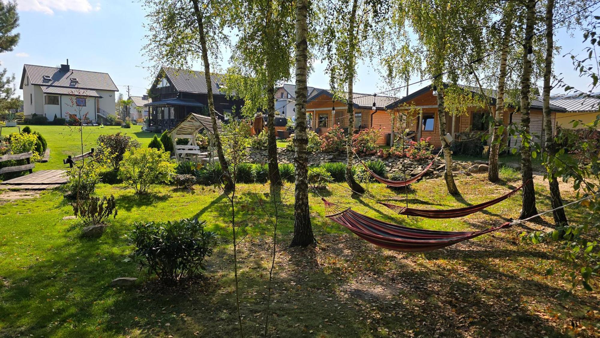 Vip Village Las Woda Rower - Podgrzewany Basen, Balia, Sauna Miedzierza Kültér fotó